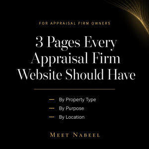 Three Pages Every Appraisal Firm Website Should Have
